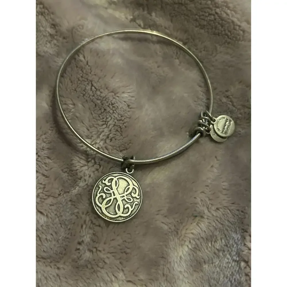 ALEX + ANI Expandable Silver Circle “Path of Life” Charm Bracelet - Very Good